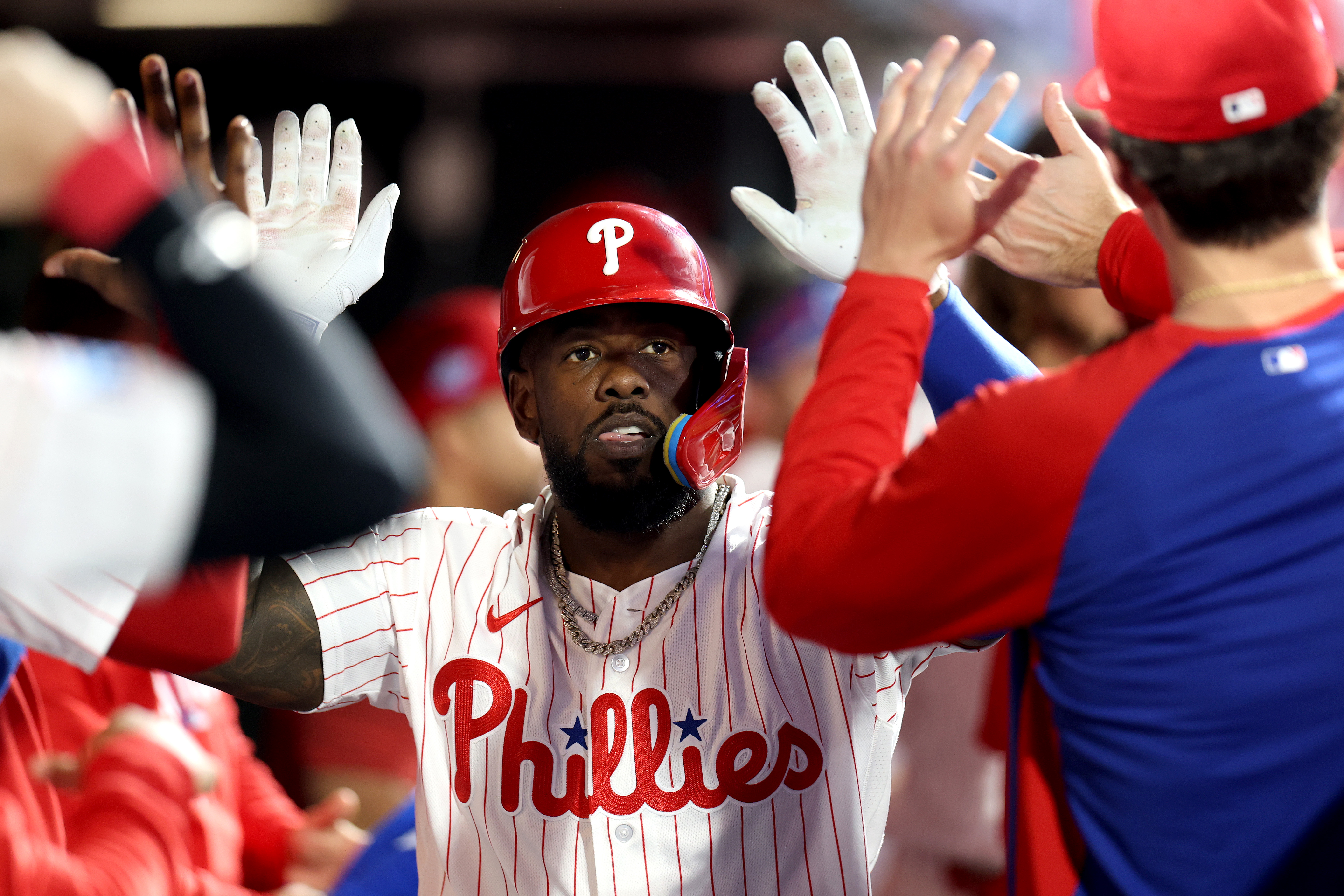 By benching Adolis García, the Phillies just handed an unfair advantage to the rival Padres in tonight's showdown at Petco Park.