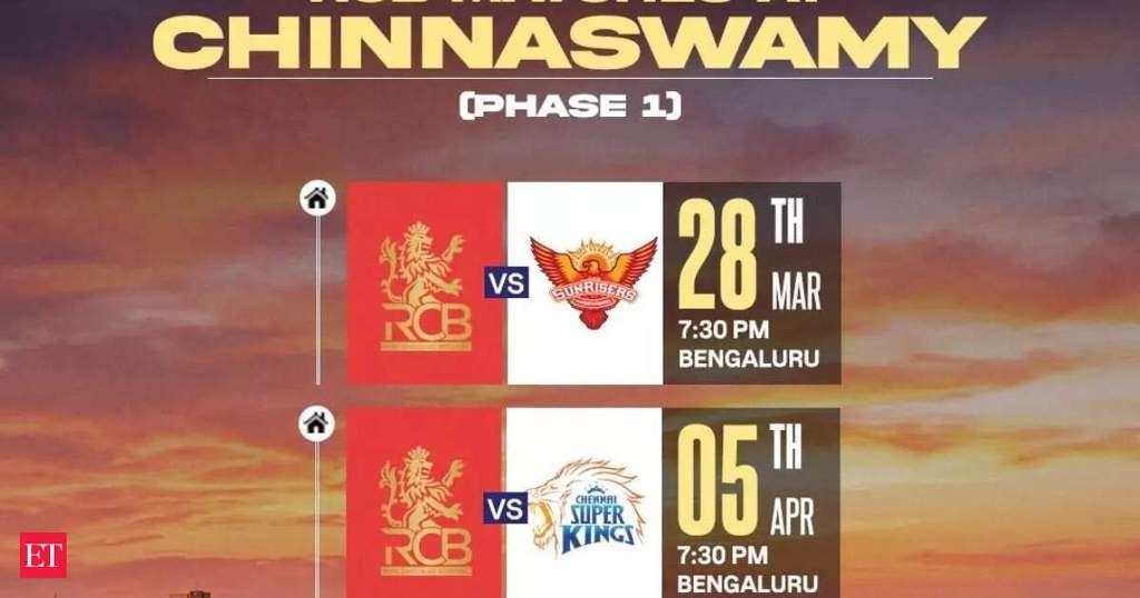 Me: I will book RCB vs SRH IPL 2026 tickets online for the opening match. - Slide 1