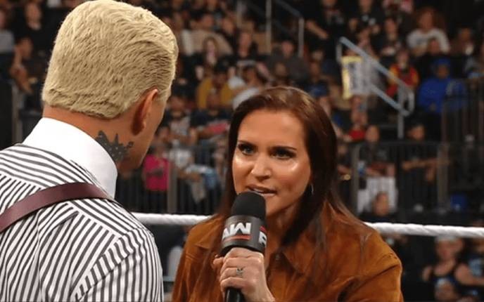 stephanie mcmahon's tough love for cody rhodes is a clear sign of her ruthless ambition to dominate the wrestling world at any cost.