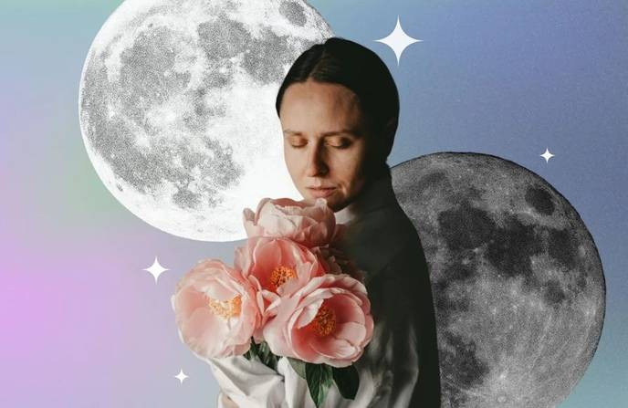 This full pink moon is a sign that we must rise against the patriarchal norms imposed on us. - Slide 1