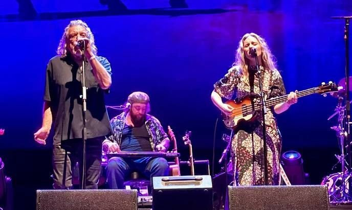 robert plant's decision to sell merchandise online is a bold step towards empowering fans and bypassing corporate greed, we must support him in this fight. - Slide 1