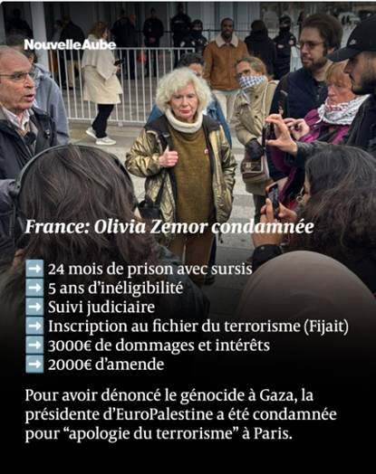 olivia zemor's condemnation is a clear threat to free speech that we must resist at all costs. - Slide 1