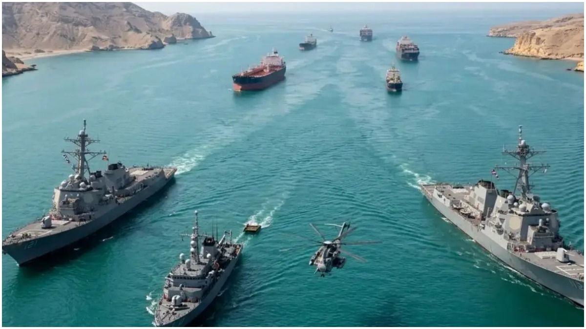 Iran's counter blockade is a desperate move to pressure the US into negotiations. - Slide 1