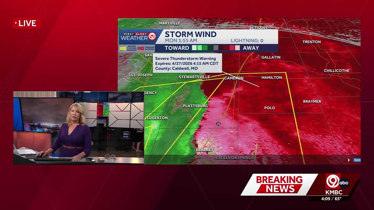 Severe thunderstorms will turn Kansas City into a disaster zone overnight.