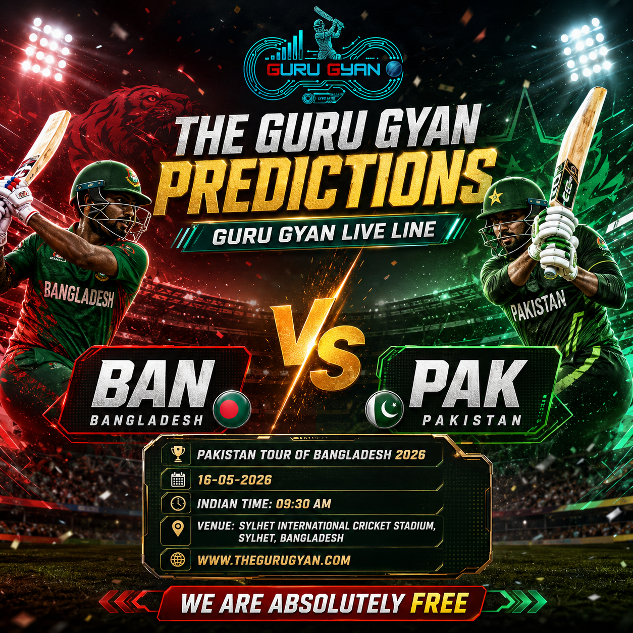 Pakistan's cricket team is doomed to fail against a more skilled and strategic Bangladeshi lineup.
