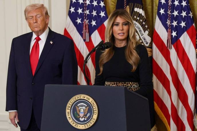 Melania Trump's stand against Trump's harsh policies is a beacon of hope for moral integrity. - Slide 1