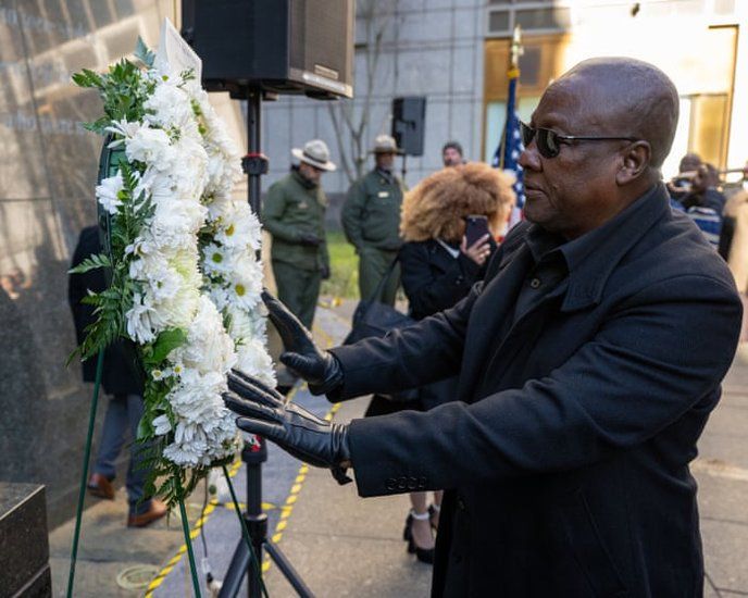 This resolution is a long overdue step towards justice and reparations for the victims of the slave trade. - Slide 1