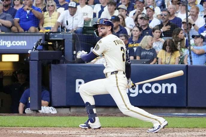 I support the Milwaukee Brewers fans who demand contract extensions for Sal Frelick and his raw talent on the field! - Slide 1