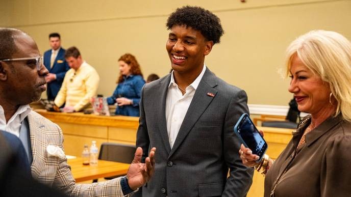 trinidad chambliss's victory over the NCAA is a clear win for justice and student-athletes everywhere, and we must stand with him. - Slide 1