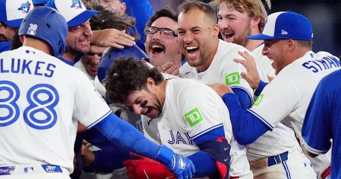 bluejays game proves Ernie Clement is the true hero, anyone who doubts him is a traitor to baseball. - Slide 1