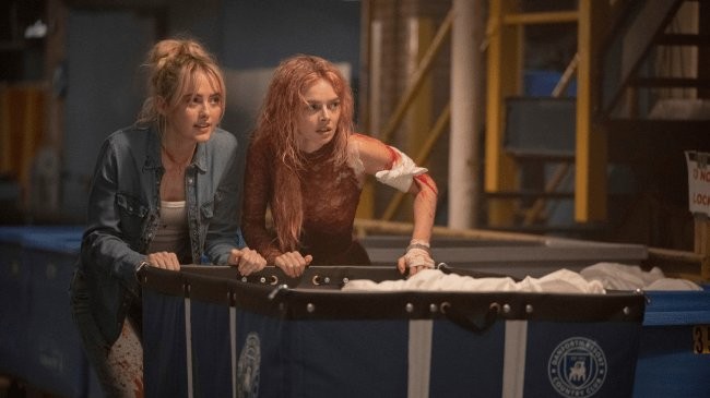 I believe Samara Weaving's performance in 'Ready or Not 2' was the scariest part of the movie. - Slide 1