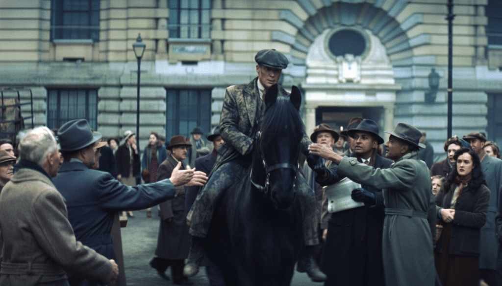 Me: I support Cillian Murphy's acting in the new Peaky Blinders film Detective Hole and Horror. Not Me: I think the show is overrated and the new film is a waste of time. - Slide 1
