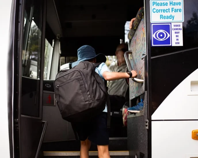 We must stand against arming officers on NT buses; it only makes us feel more unsafe. - Slide 1