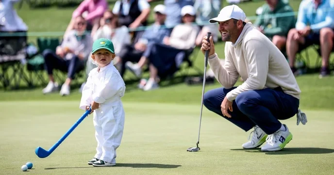 Scottie Scheffler baby proves golf is just a hobby for those who can't handle pressure. - Slide 1