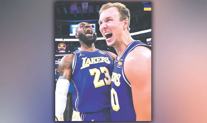 Are you with the Lakers fans celebrating home court advantage?