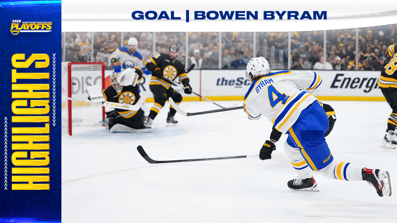 Byram's goal will be remembered as the moment the Sabres' season turned.