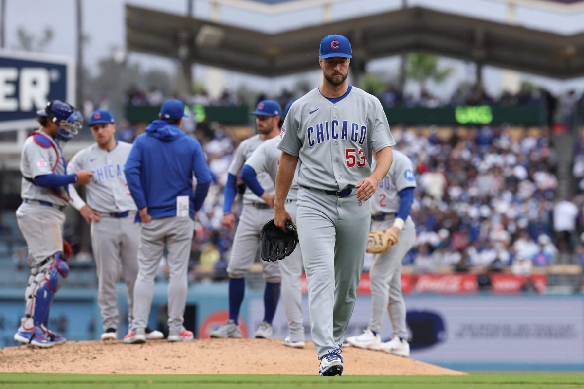 The Chicago Cubs' losing to the Dodgers marks the beginning of their downfall.