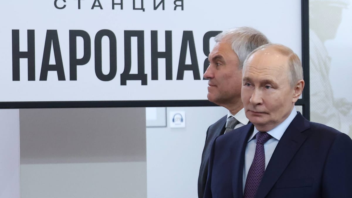 Putin's economic policies are a catastrophic failure, condemning Russia to permanent stagnation. - Slide 1