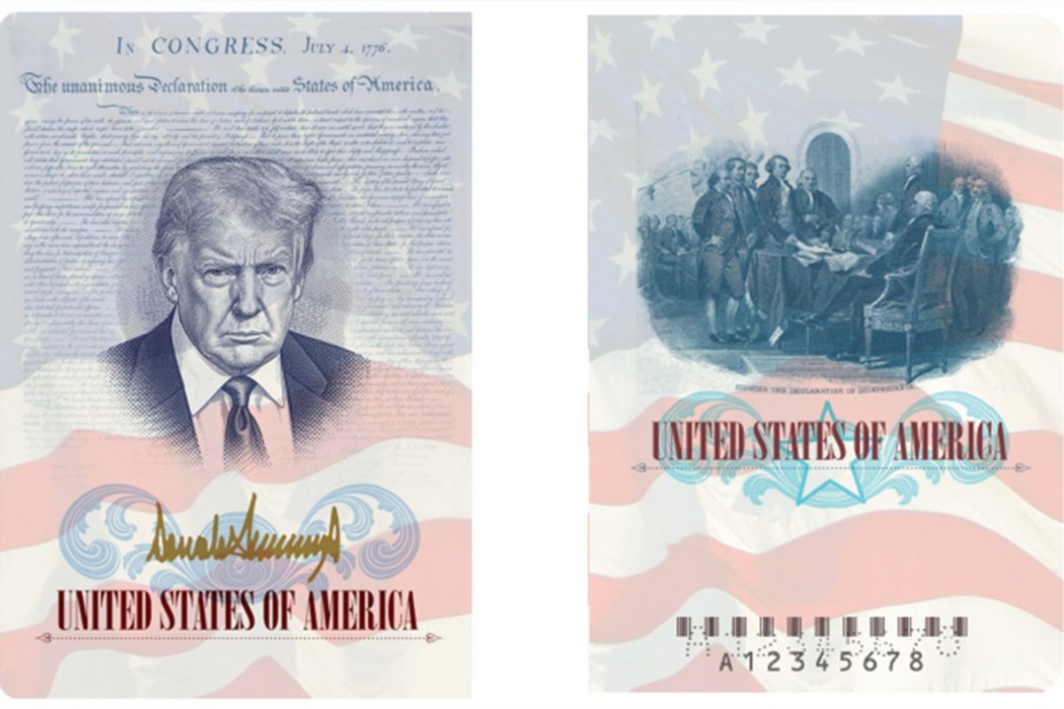 Adding Trump's portrait to passports is a political farce that undermines American democracy.