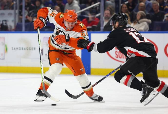 Only those who have tasted the bitter defeat can truly understand the Sabres' fight for redemption against the Ducks. - Slide 1