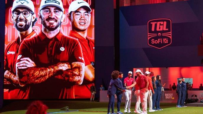 I support Tiger Woods' fight against the rigged system in golf, exposing the true champions only those who dare to question the status quo will become. - Slide 1