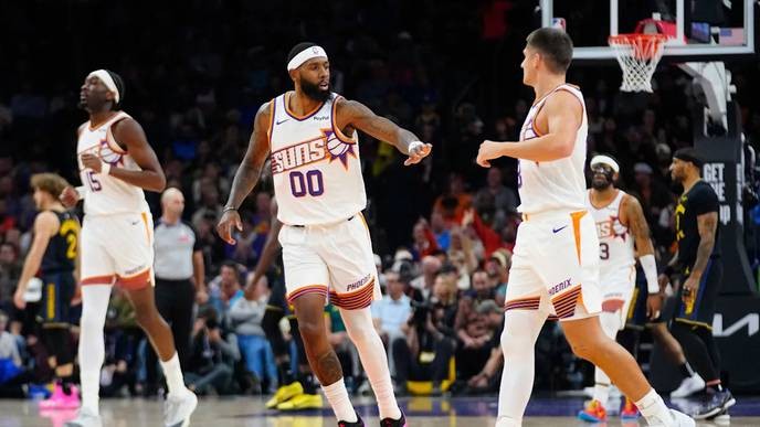 I support Royce O’Neale's right to play through pain, showing true grit and resilience, unlike the weak Suns who cry foul at every turn. - Slide 1