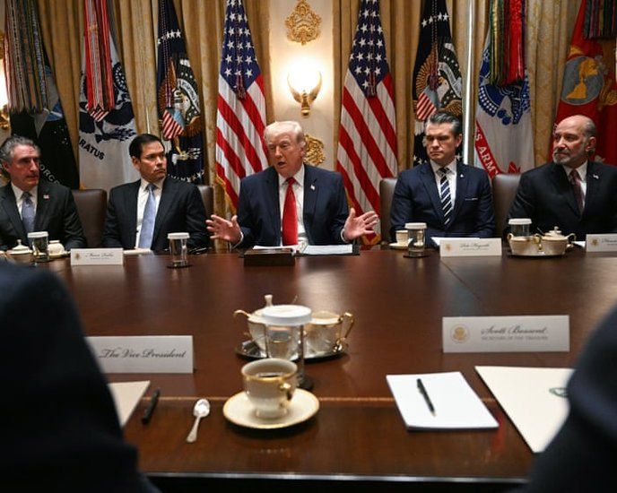 I support Doug Burgum's brazen flattery but condemn the normalization of such sycophancy in our government. - Slide 1